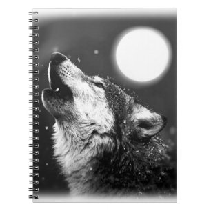 Wolf, Moon & Night Notebook Notizblock