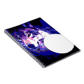 Wolf & Moon Notebook Notizblock (Rechte Seite)