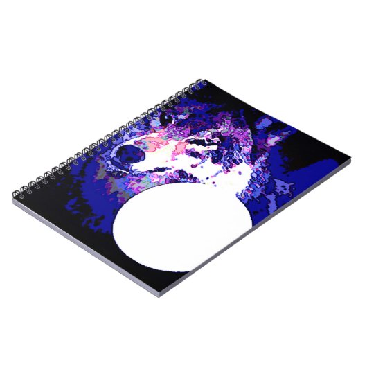 Wolf & Moon Notebook Notizblock (Linke Seite)