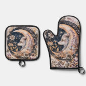Wolf Moon Ofenhandschuh & Topflappen-Set (Vorderseite)
