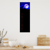 Wolf & Moon Panoramic Achievement Poster Print (Küche)