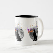Wolf-Moon-Phoenix-Owl-grafische Design Kaffee-Tass Zweifarbige Tasse (VorderseiteRechts)