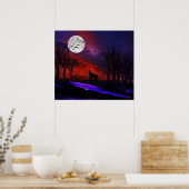 Wolf Moon Poster (Küche)