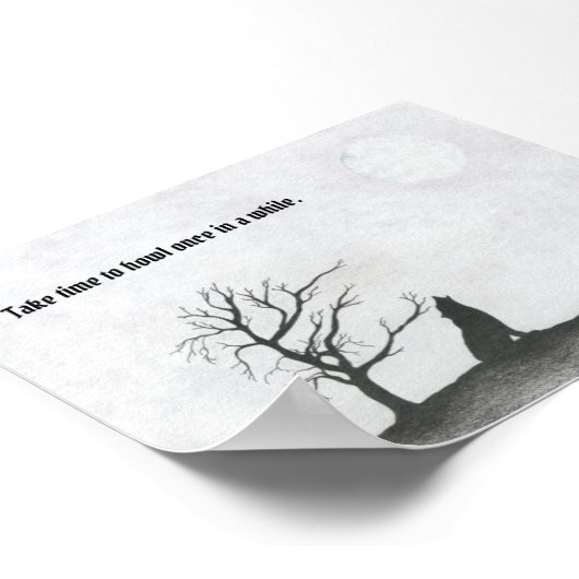 "Wolf Moon" Poster (Ecke)
