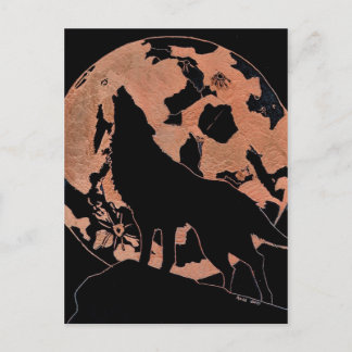 Wolf Moon Postkarte