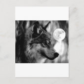 Wolf & Moon Postkarte (Vorderseite)