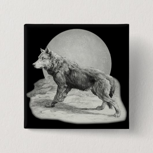 Wolf Moon Profil Button (Vorderseite)