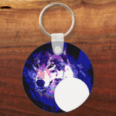 Wolf & Moon Schlüsselanhänger (Vorderseite)