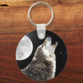 Wolf & Moon Schlüsselanhänger (Vorderseite)