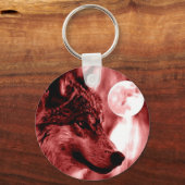 Wolf & Moon Schlüsselanhänger (Vorderseite)