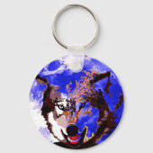 Wolf & Moon Schlüsselanhänger (Vorderseite)