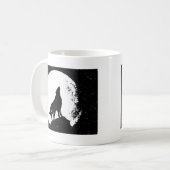 Wolf & Moon Silhoutte Kaffeetasse (Vorderseite Links)