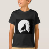 Wolf & Moon Silhoutte T-Shirt (Vorderseite)