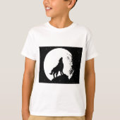 Wolf & Moon Silhoutte T-Shirt (Vorderseite)