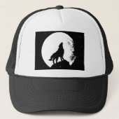 Wolf & Moon Silhoutte Truckerkappe (Vorderseite)