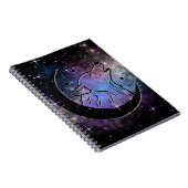 Wolf Moon Spiral Notebook Notizblock (Rechte Seite)