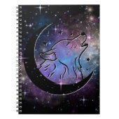 Wolf Moon Spiral Notebook Notizblock (Vorderseite)