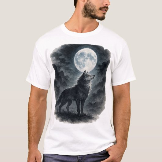 【Wolf Moon T-Shirt】 T-Shirt (Vorderseite)