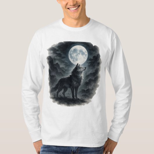 【Wolf Moon T-Shirt】 T-Shirt (Vorderseite)