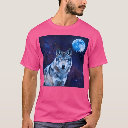 Wolf Moon Timber Wolf T-Shirt (Vorderseite)