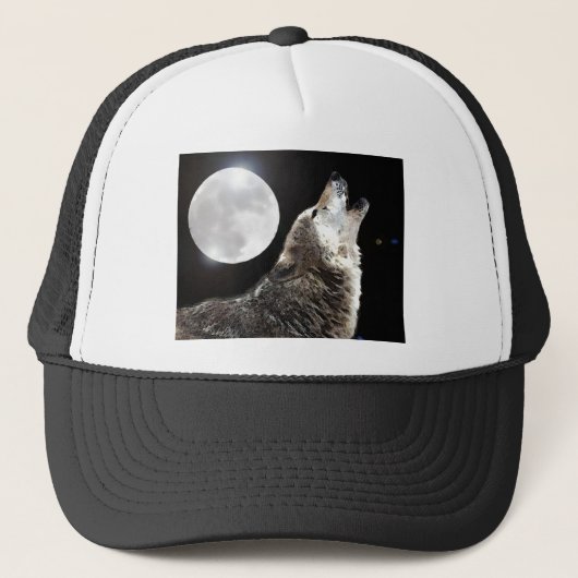 Wolf & Moon Truckerkappe (Vorderseite)
