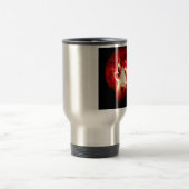 Wolf, Moon und Red Sky Reisebecher (Mittel)