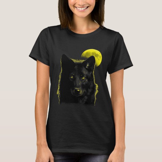 Wolf Moon Wolf im Mondlicht 1 T-Shirt (Vorderseite)