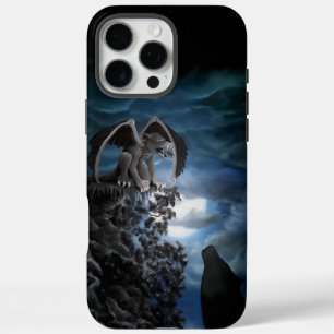 Wolf Moon - Wolf mit Golem iPhone 16 Pro Max Hülle