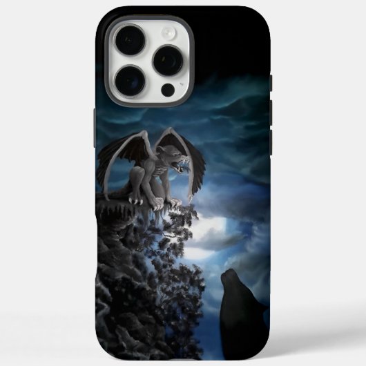 Wolf Moon - Wolf mit Golem Case-Mate iPhone Hülle (Rückseite)