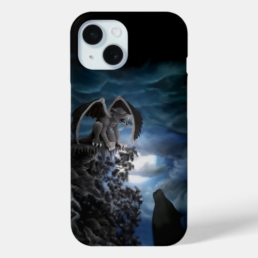 Wolf Moon - Wolf mit Golem Case-Mate iPhone Hülle (Rückseite)
