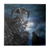 Wolf Moon - Wolf mit Golem Fliese (Vorderseite)