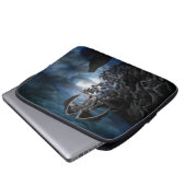 Wolf Moon - Wolf mit Golem Laptopschutzhülle (Vorne Knopf)
