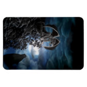 Wolf Moon - Wolf mit Golem Magnet (Horizontal)