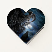 Wolf Moon - Wolf mit Golem Notizblock (Rückseite)