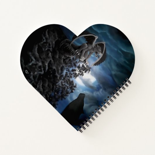 Wolf Moon - Wolf mit Golem Notizblock (Rückseite)