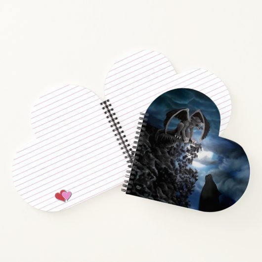 Wolf Moon - Wolf mit Golem Notizblock (Innenseite)