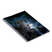 Wolf Moon - Wolf mit Golem Notizblock (Rechte Seite)