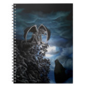 Wolf Moon - Wolf mit Golem Notizblock (Vorderseite)