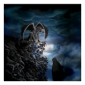 Wolf Moon - Wolf mit Golem Poster (Vorderseite)