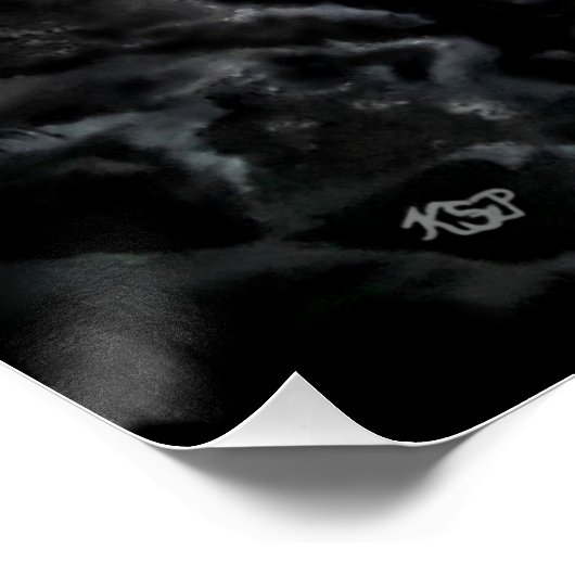 Wolf Moon - Wolf mit Golem Poster (Ecke)