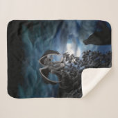 Wolf Moon - Wolf mit Golem Sherpadecke (Vorderseite (Horizontal))