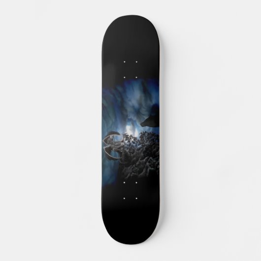 Wolf Moon - Wolf mit Golem Skateboard (Vorderseite)