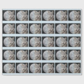 Wolf Moon Wrapping Paper Geschenkpapier (Flach)
