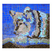 Wolf Mosaic Fotodruck (Vorne)