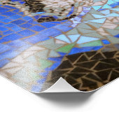 Wolf Mosaic Fotodruck (Ecke)