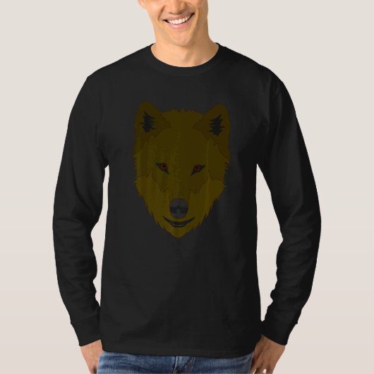 Wolf Motif Predator Face Wolfs 1 T-Shirt (Vorderseite)