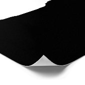 Wolf Motivierend Freedom Black & White Poster (Ecke)