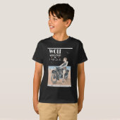 Wolf Motorrad Poster T-Shirt (Vorne ganz)