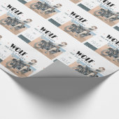Wolf-Motorrad-Umschlagpapier Geschenkpapier (Ecke)