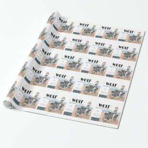Wolf-Motorrad-Umschlagpapier Geschenkpapier